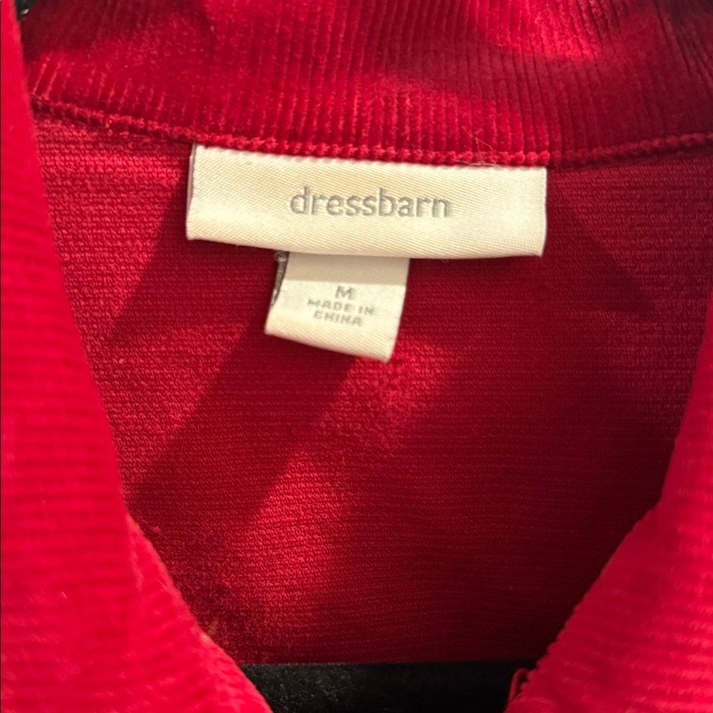 Dressbarn Bold Red Corduroy Jacket - Picture 5 of 10
